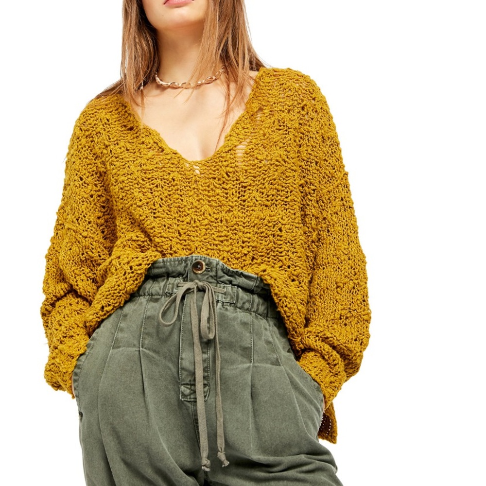 Free People Sunday Shore Pullover Sweater - Picture 3 of 5